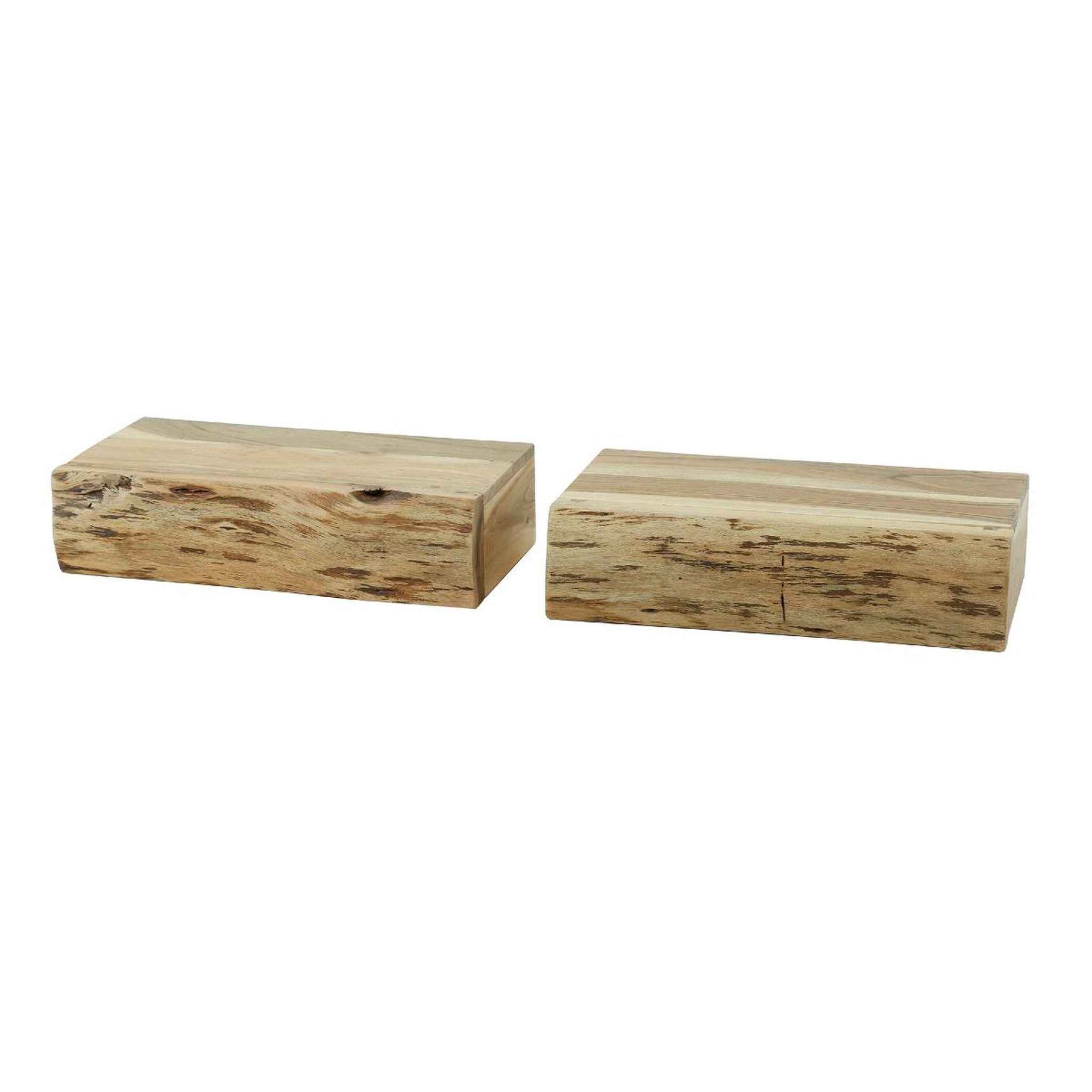 JLC KREATION Table de chevet en bois massif albero l 1 tiroir  (lot de 2)