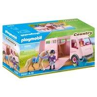 PLAYMOBIL Country - Parcours d'obstacles avec chevaux, Jouets de  construction 70996