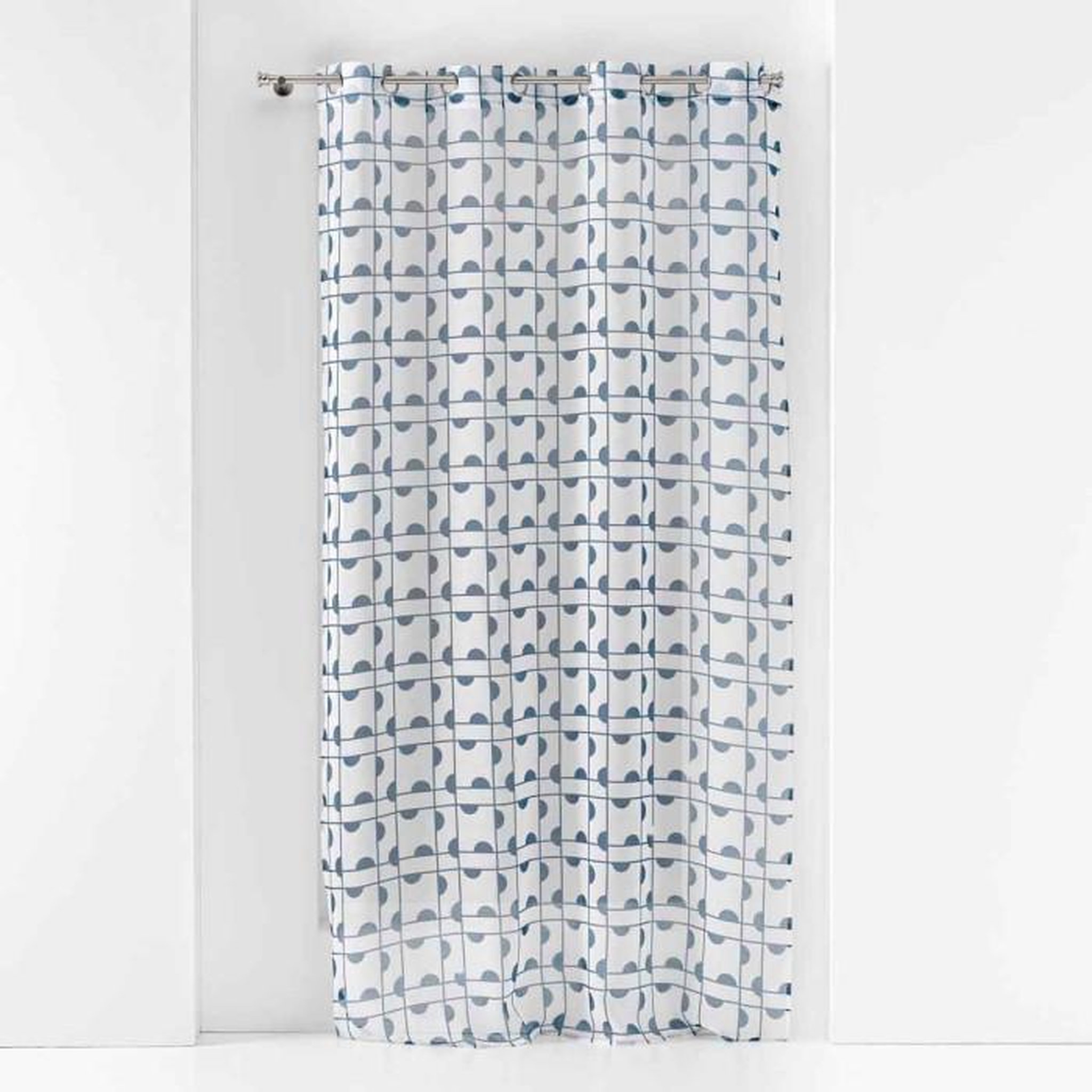 Voir la diapositive 1 : Paris Prix Rideau Voilage à Œillets  Gabi  140x240cm Bleu