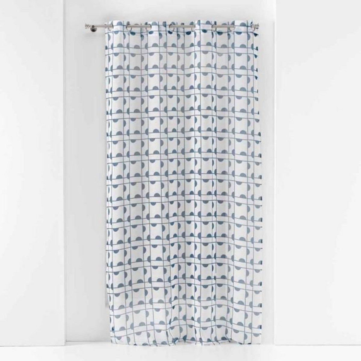 Paris Prix Rideau Voilage à Œillets  Gabi  140x240cm Bleu