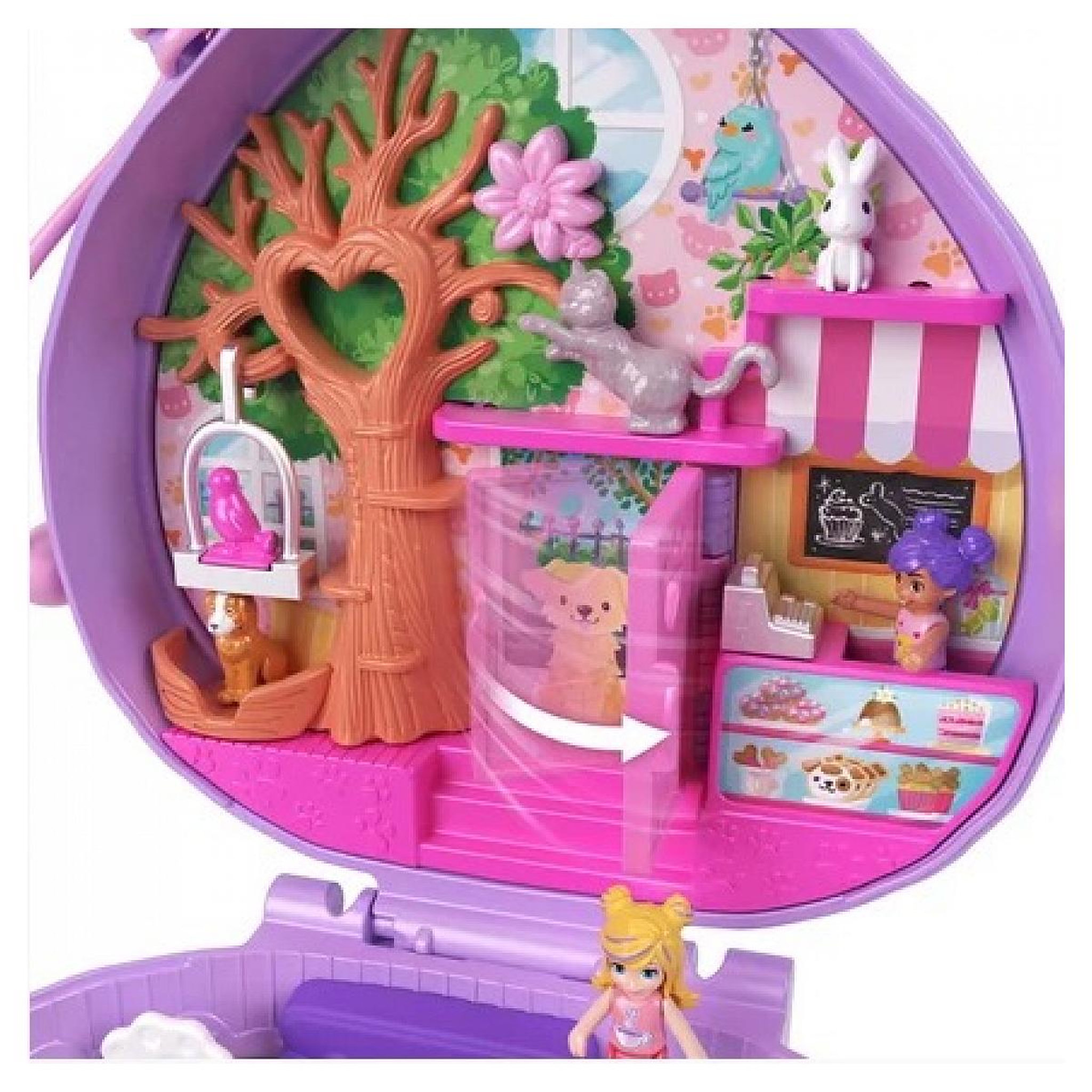 Voir la diapositive 2 : MATTEL Polly Pocket Coffret Cafe du Herisson