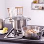 Voir la diapositive 7 : KITCHEN COOK Poêle acier inoxydable 28 cm induction PROFESSIONNEL