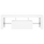 Voir la diapositive 5 : VIDAXL Meuble TV avec lumieres LED Blanc 120x35x40 cm