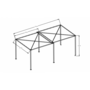 Voir la diapositive 6 : CONCEPT USINE Pergola coulissante avec roues 5,5 x 2,5 m gris et taupe GIBARA
