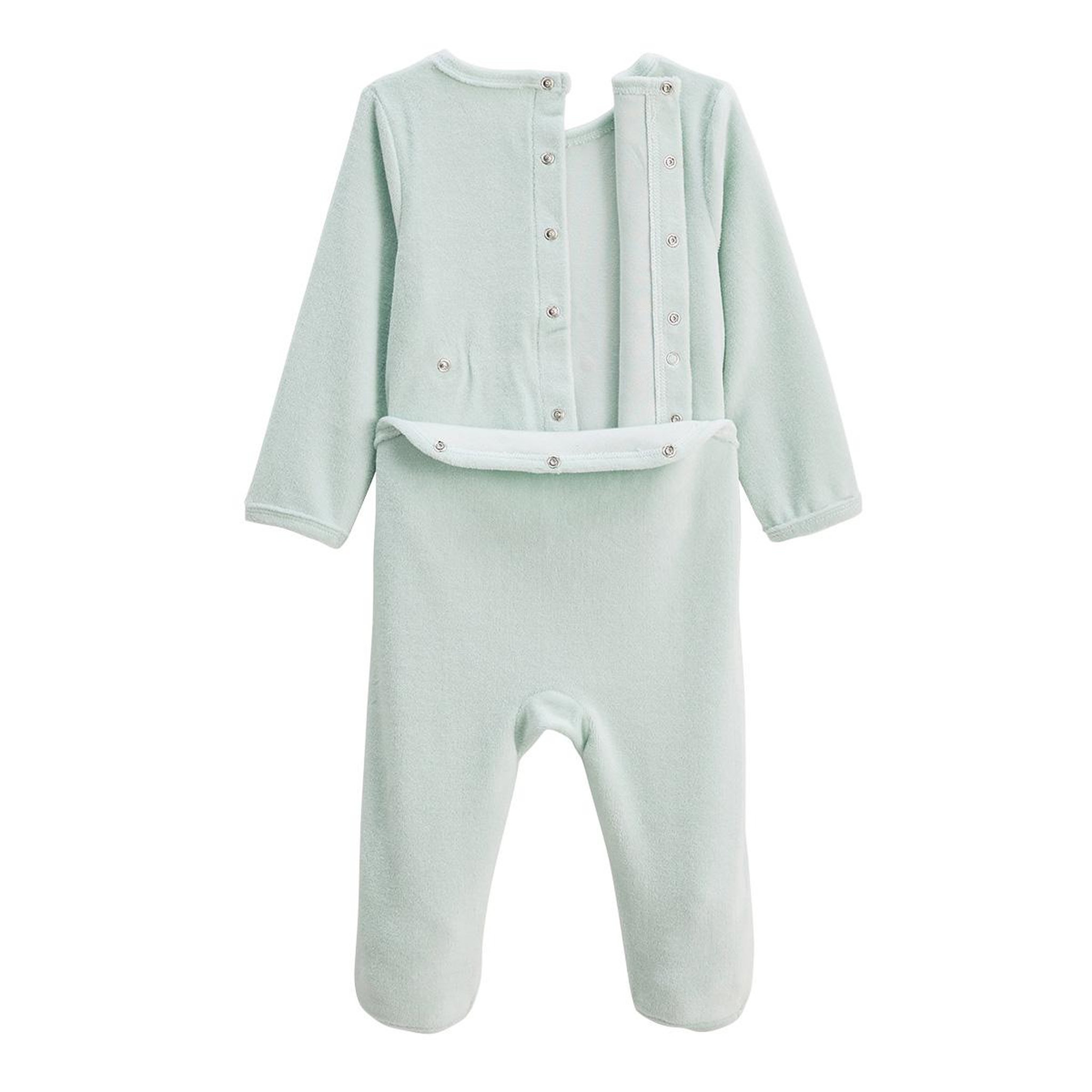 Voir la diapositive 5 : Petit Béguin Lot de 2 pyjamas bébé en velours Dina