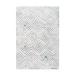 Paris Prix Tapis Ethnique à Poils Courts  Vancouver IV  Blanc. Coloris disponibles : Blanc
