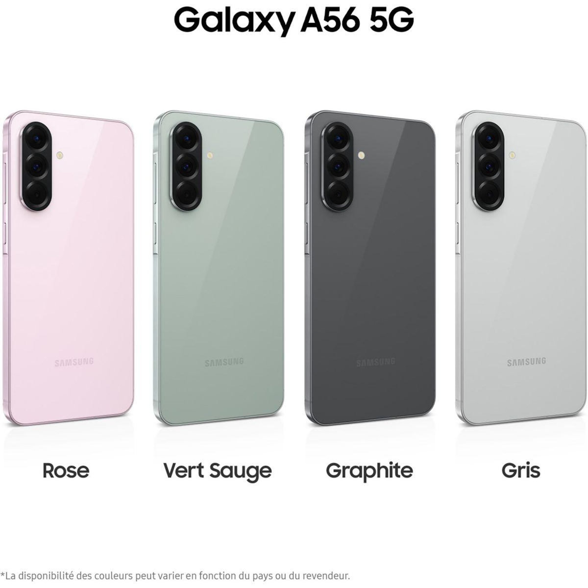 Samsung Smartphone Galaxy A56 Rose 256Go 5G