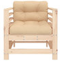 Voir la diapositive 4 : VIDAXL Chaises de jardin avec coussins lot de 2 bois de pin massif