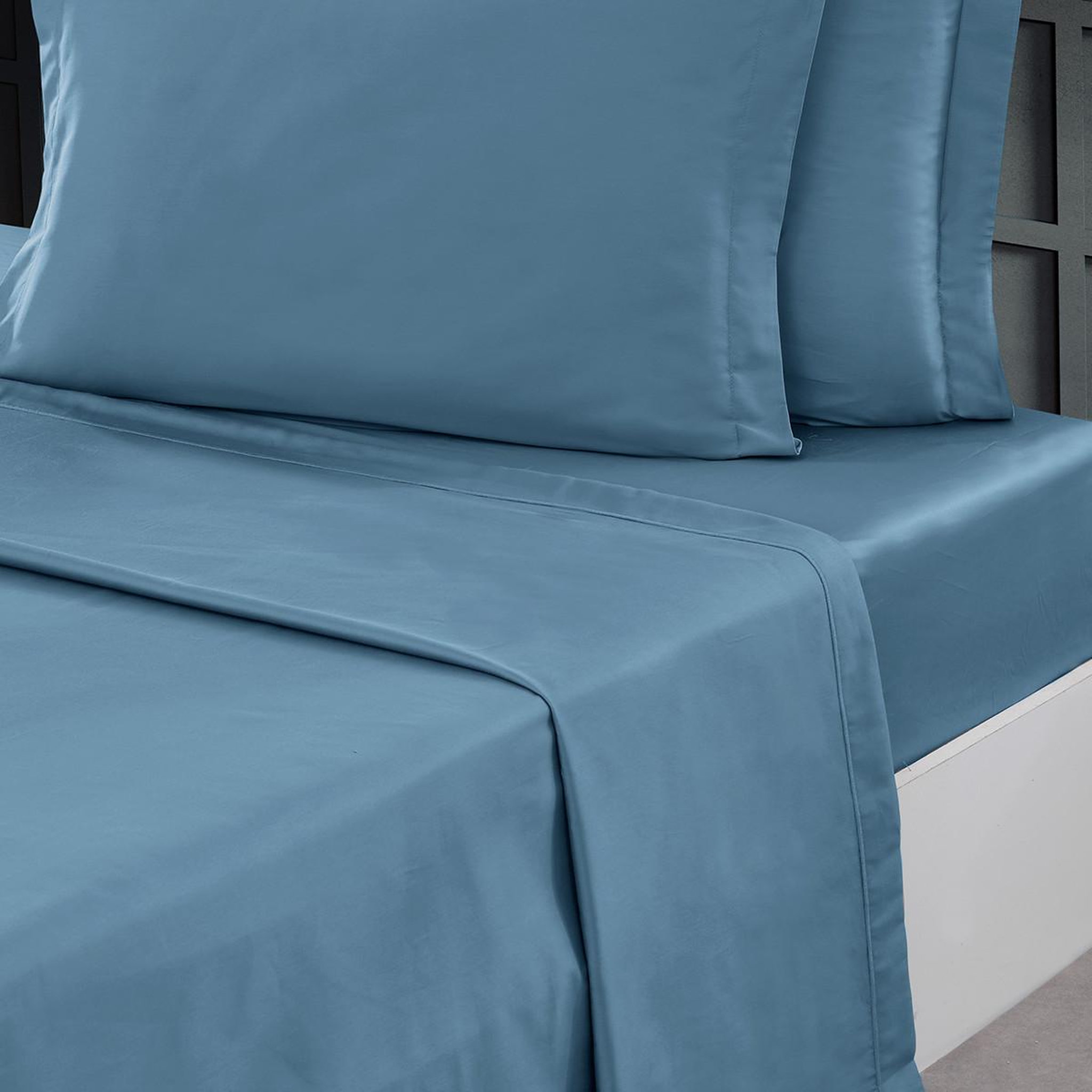 Voir la diapositive 1 : Sensei Maison Drap plat en percale de coton SOFT PERCALE