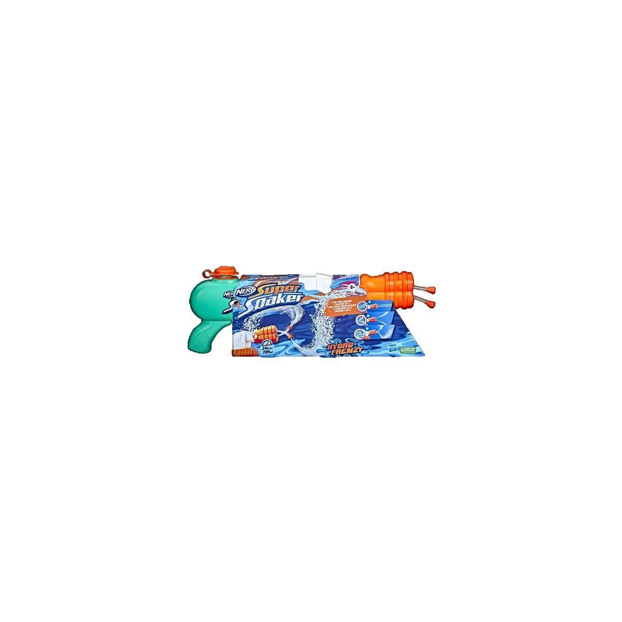 Voir la diapositive 3 : Nerf Pistolet à eau Hasbro Nerf Super Soaker Hydro Frenzy