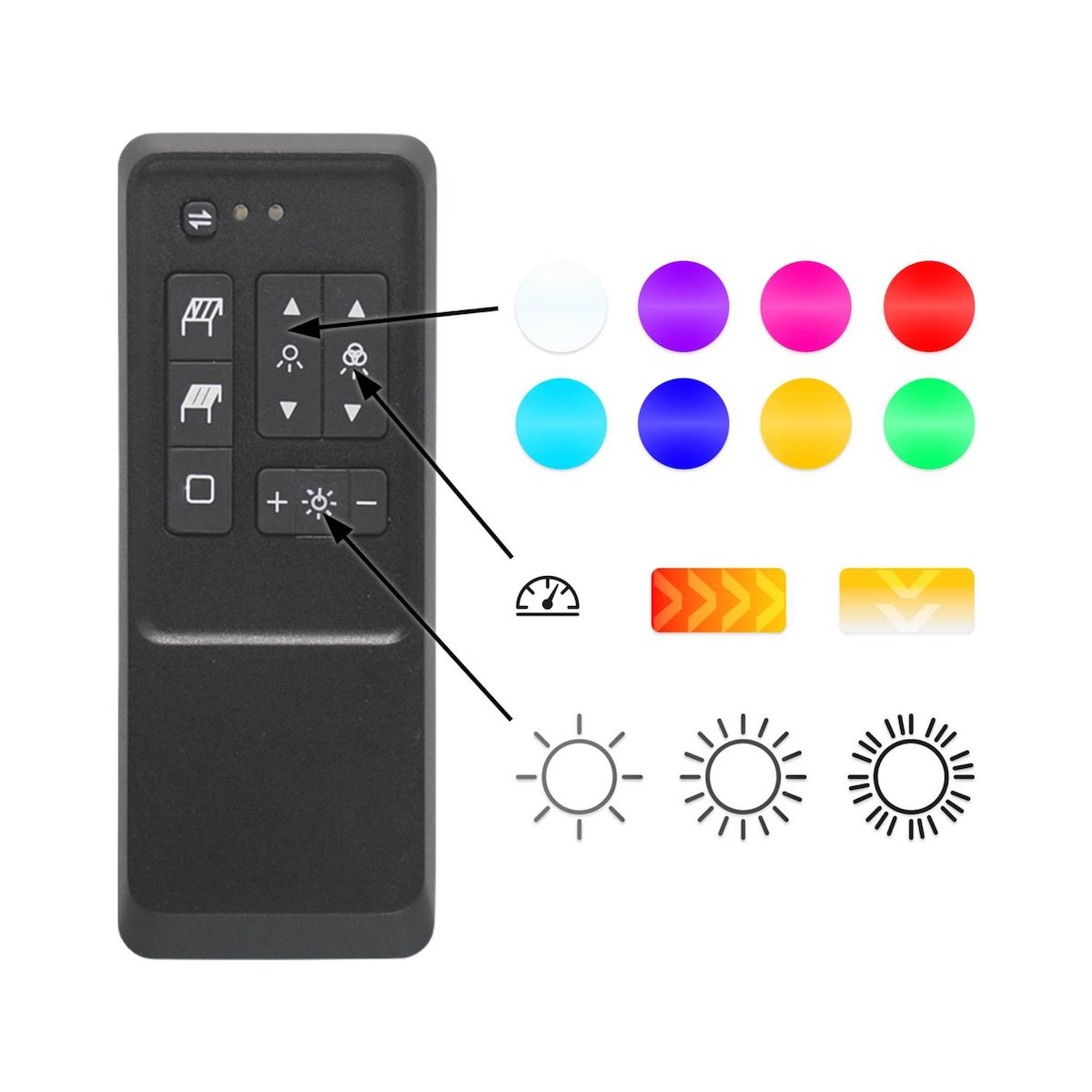 SWEEEK Pergola bioclimatique motorisée aluminium 6x3m LED + 2 stores 3m Triomphe