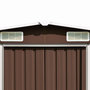 Voir la diapositive 5 : VIDAXL Abri de jardin Marron 257x779x181 cm Acier galvanise