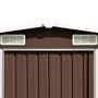 Voir la diapositive 5 : VIDAXL Abri de jardin Marron 257x779x181 cm Acier galvanise