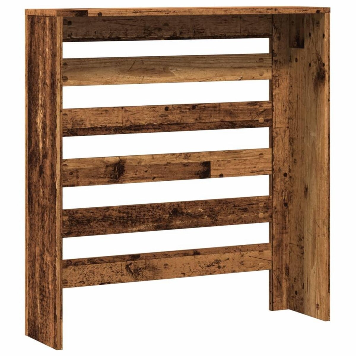 VIDAXL Cache-radiateur vieux bois 78x20x82 cm bois d'ingenierie