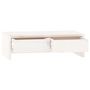 Voir la diapositive 6 : VIDAXL Support de moniteur Blanc 50x27x15 cm Bois de pin solide