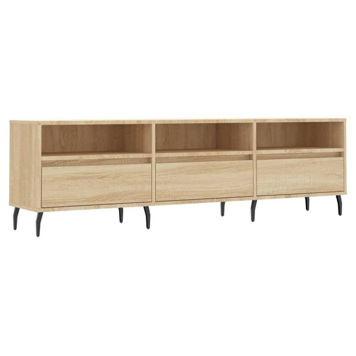 VIDAXL Meuble TV chene sonoma 150x30x44,5 cm bois d'ingenierie