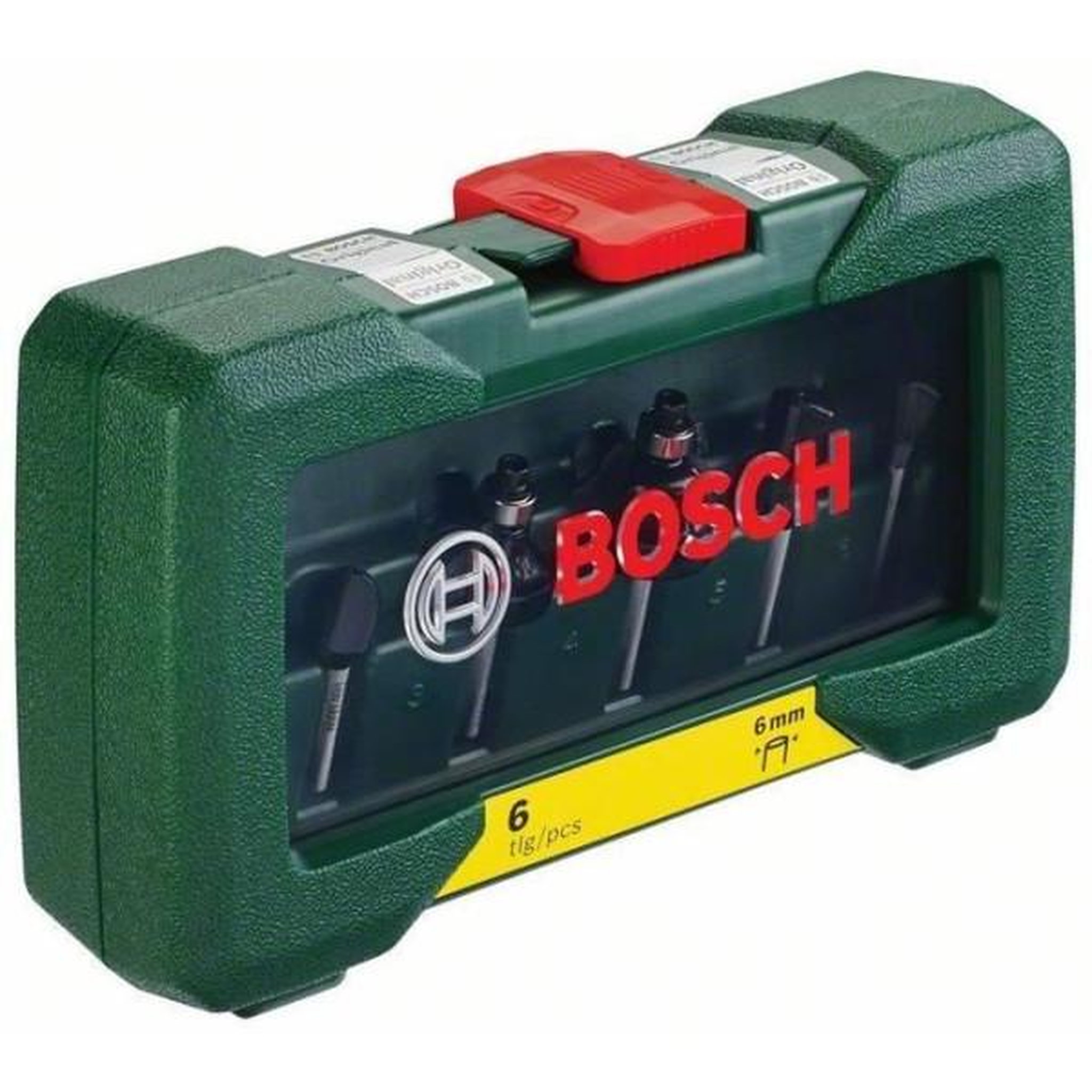 Voir la diapositive 2 : BOSCH Coffret de 6 fraises au carbure bosch - queue de 6mm - pour rainurer et profiler