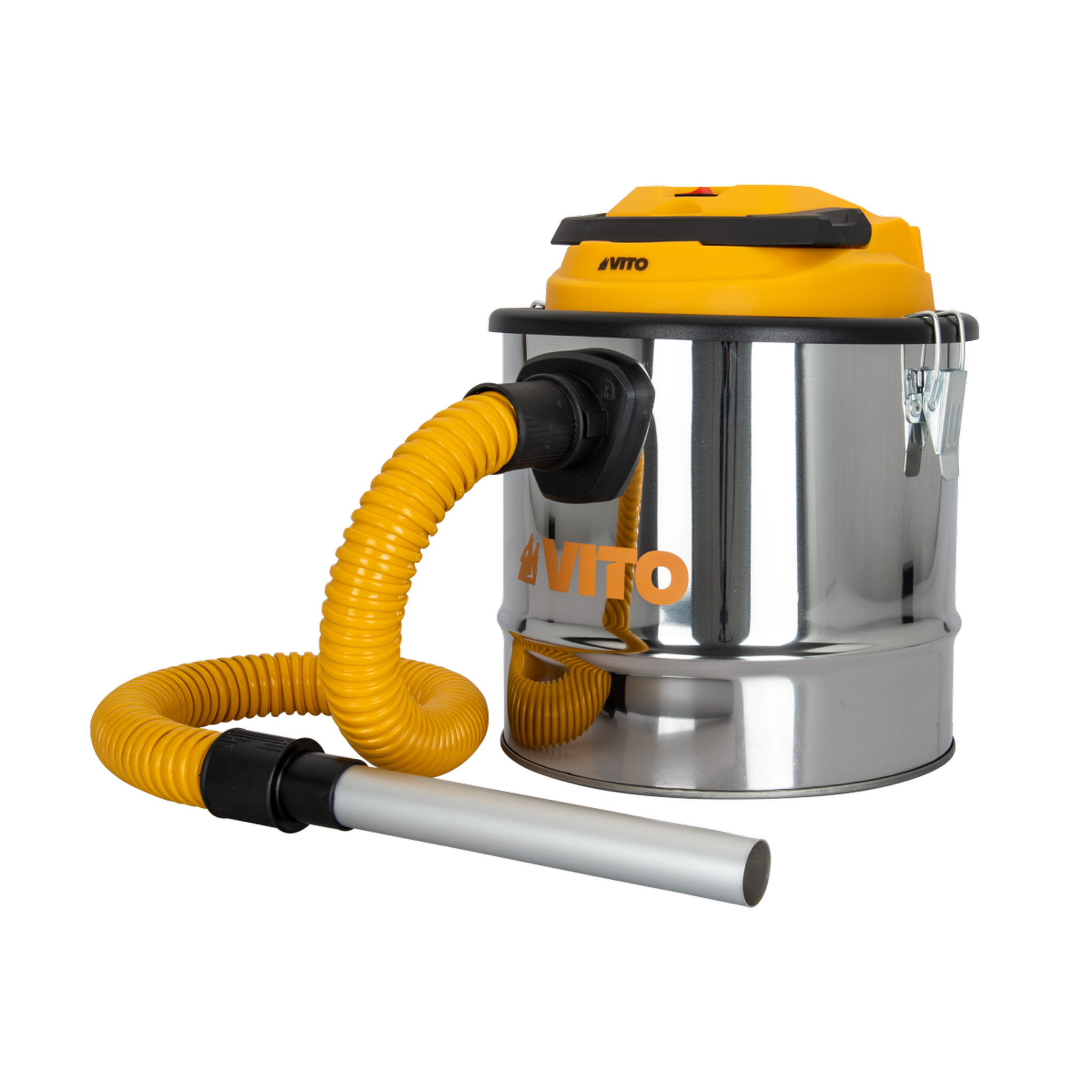 Voir la diapositive 2 : VITO Aspirateur de cendres 20v + batterie lithium 2ah cuve inox 12l + filtre hepa + chargeur vito