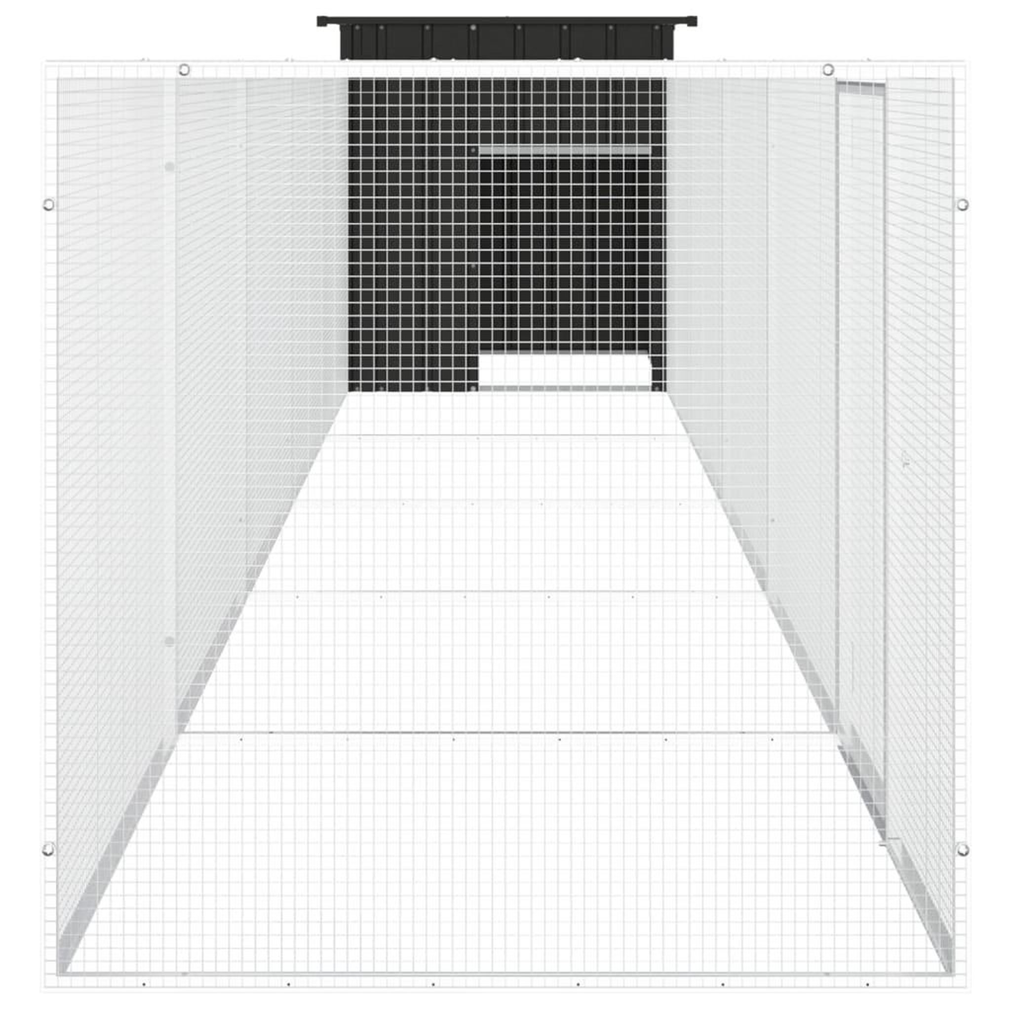 Voir la diapositive 4 : VIDAXL Poulailler Anthracite 600x91x100 cm Acier galvanise