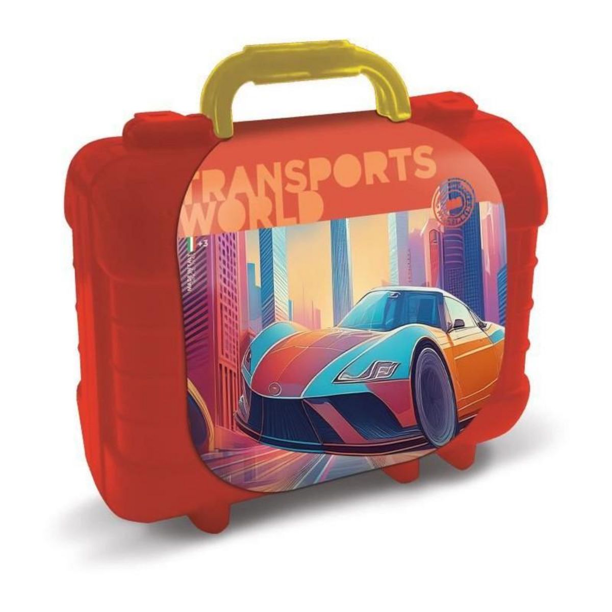 Multiprint Travel Set - MULTIPRINT - 42930 - 5 tampons Les Transports, 10 crayons