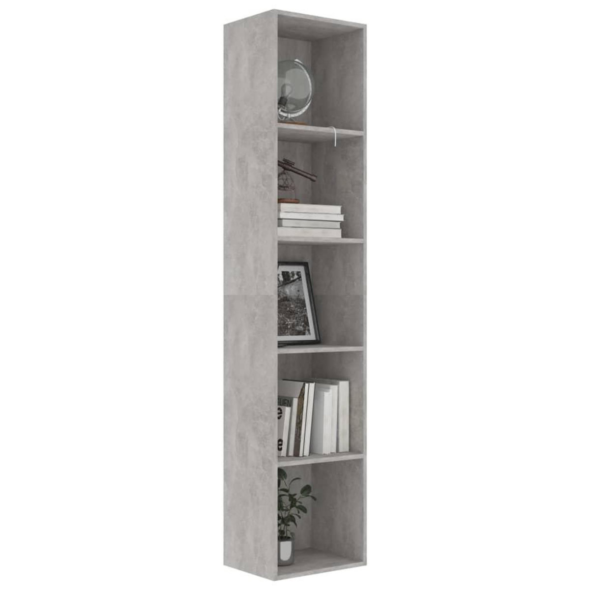 VIDAXL Bibliotheque Gris beton 40x30x189 cm Bois d'ingenierie