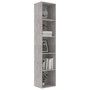 Voir la diapositive 3 : VIDAXL Bibliotheque Gris beton 40x30x189 cm Bois d'ingenierie