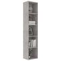 Voir la diapositive 3 : VIDAXL Bibliotheque Gris beton 40x30x189 cm Bois d'ingenierie