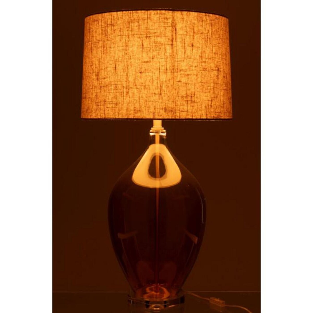 Paris Prix Lampe à Poser en Verre  Sharlene  85cm Ambre