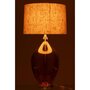 Voir la diapositive 3 : Paris Prix Lampe à Poser en Verre  Sharlene  85cm Ambre