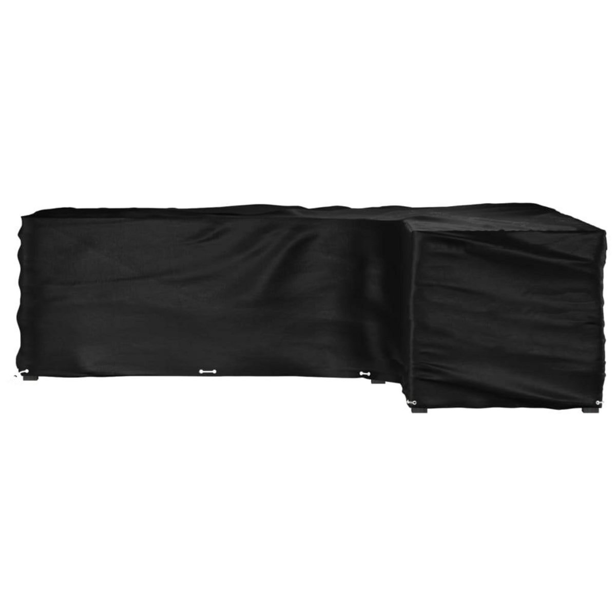 VIDAXL Housse de salon de jardin en forme de L 18 œillets 285x220x80cm