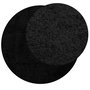 Voir la diapositive 3 : VIDAXL Tapis shaggy PAMPLONA poils longs moderne noir Ø 100 cm