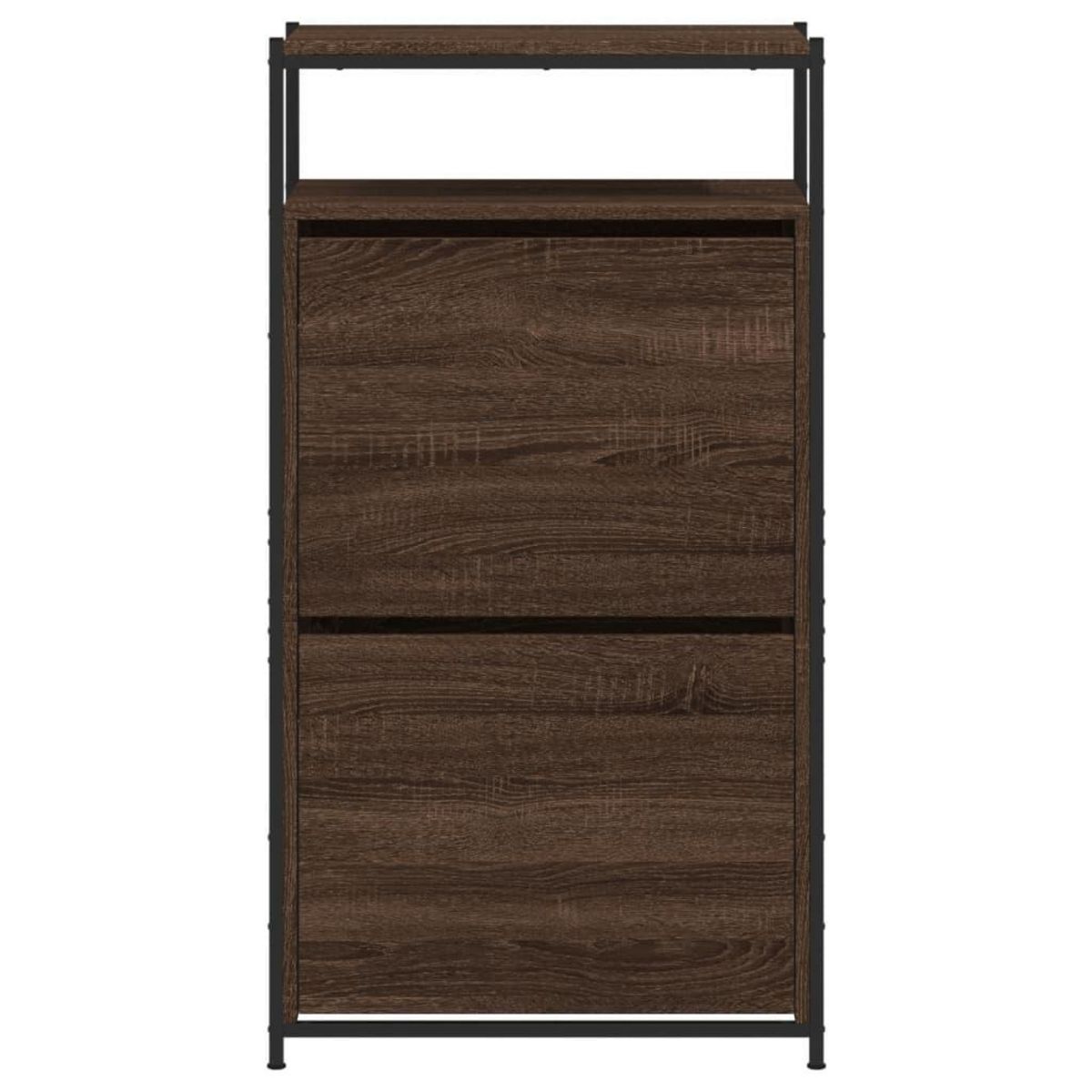 VIDAXL Armoire a chaussures chene marron 60x34x112cm bois d'ingenierie