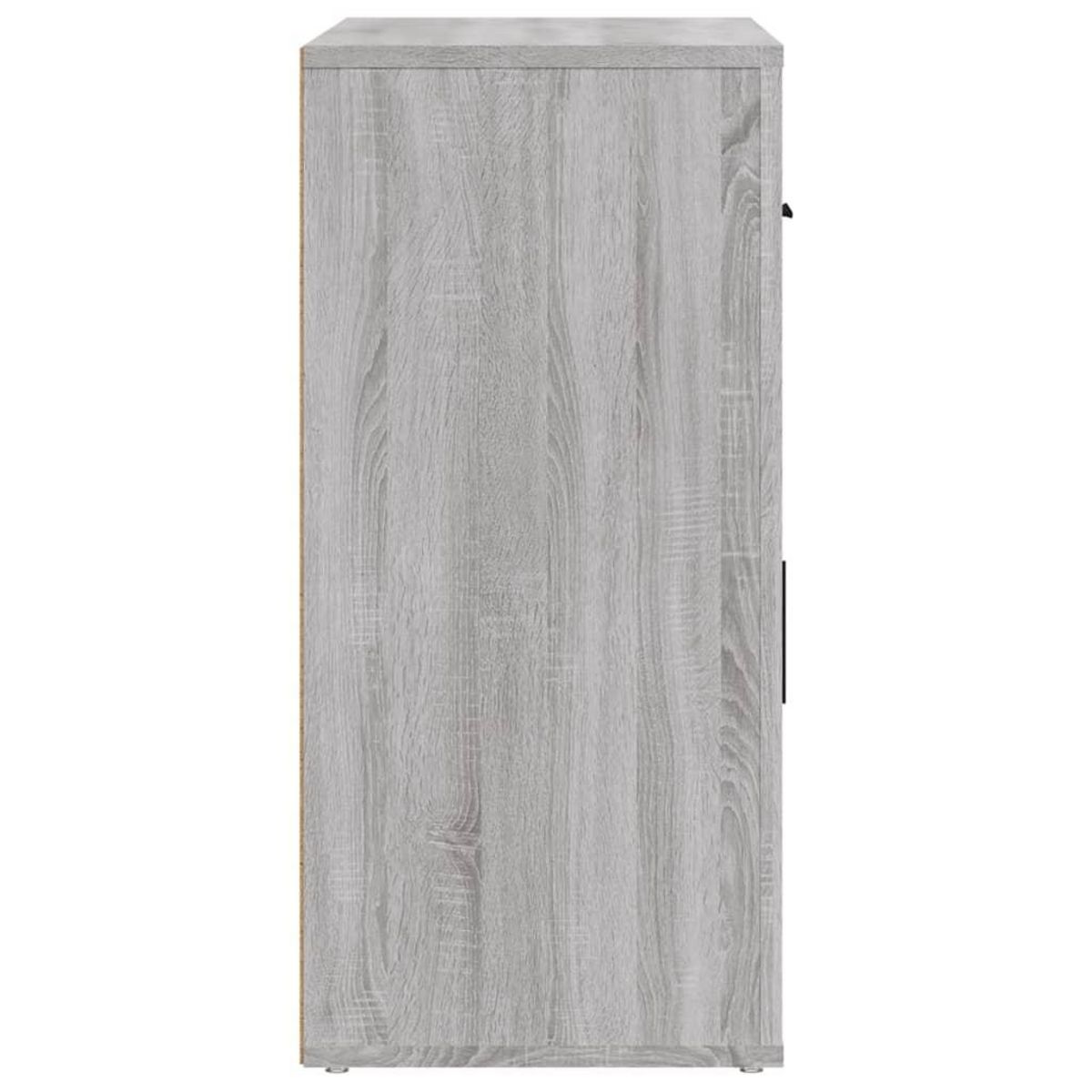 VIDAXL Buffet Sonoma gris 80x33x70 cm Bois d'ingenierie