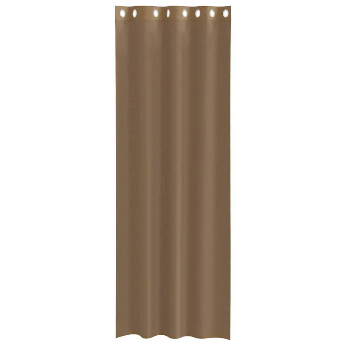 VIDAXL Rideaux en voile avec œillets 2 pcs marron clair