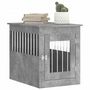 Voir la diapositive 4 : VIDAXL Meuble de cage pour chiens gris beton 55x75x65 cm