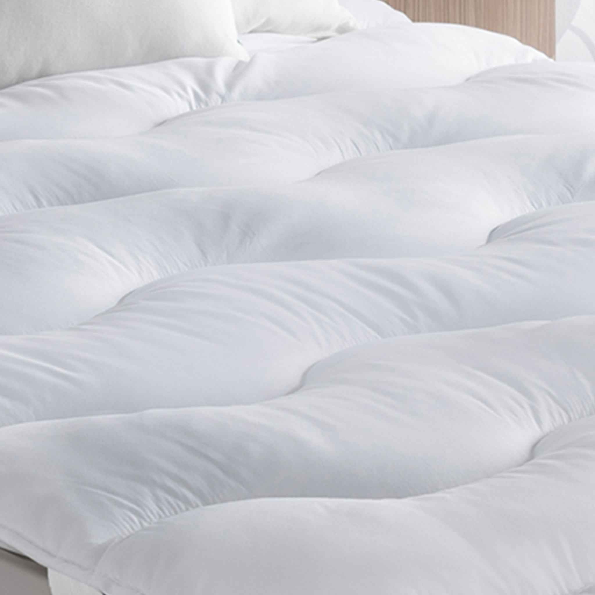 Voir la diapositive 4 : ID MARKET Surmatelas 140x190 cm eda épais et moelleux surpiqûres vagues 600 gr