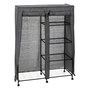 Voir la diapositive 2 : FIVE Armoire de Rangement Vêtement  Double  168cm Gris