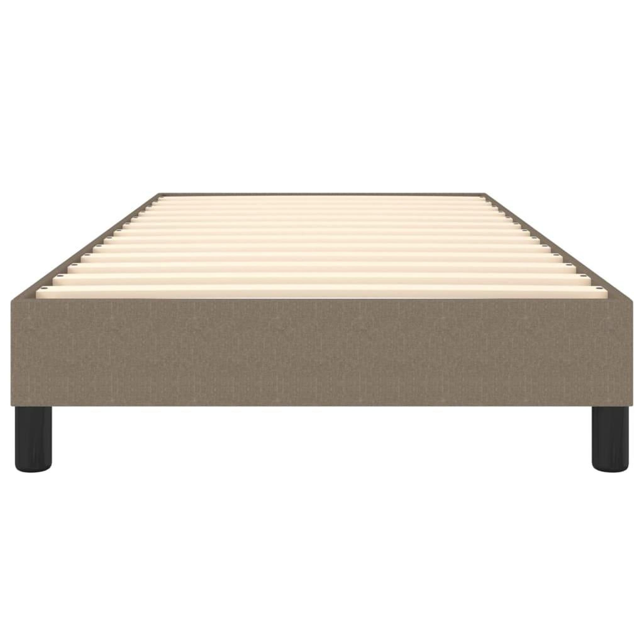Voir la diapositive 5 : VIDAXL Cadre de lit sans matelas taupe 90x190 cm tissu