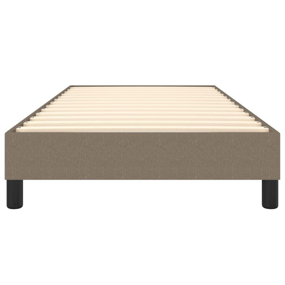 VIDAXL Cadre de lit sans matelas taupe 90x190 cm tissu