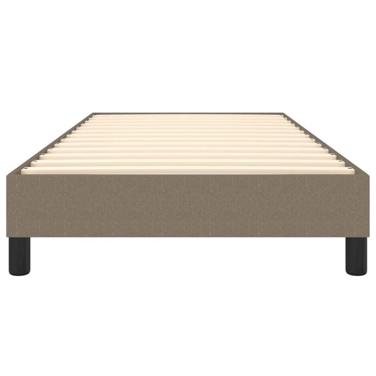 VIDAXL Cadre de lit sans matelas taupe 90x190 cm tissu