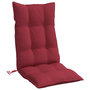 Voir la diapositive 5 : VIDAXL Coussins de chaise a dossier haut lot de 2 rouge bordeaux