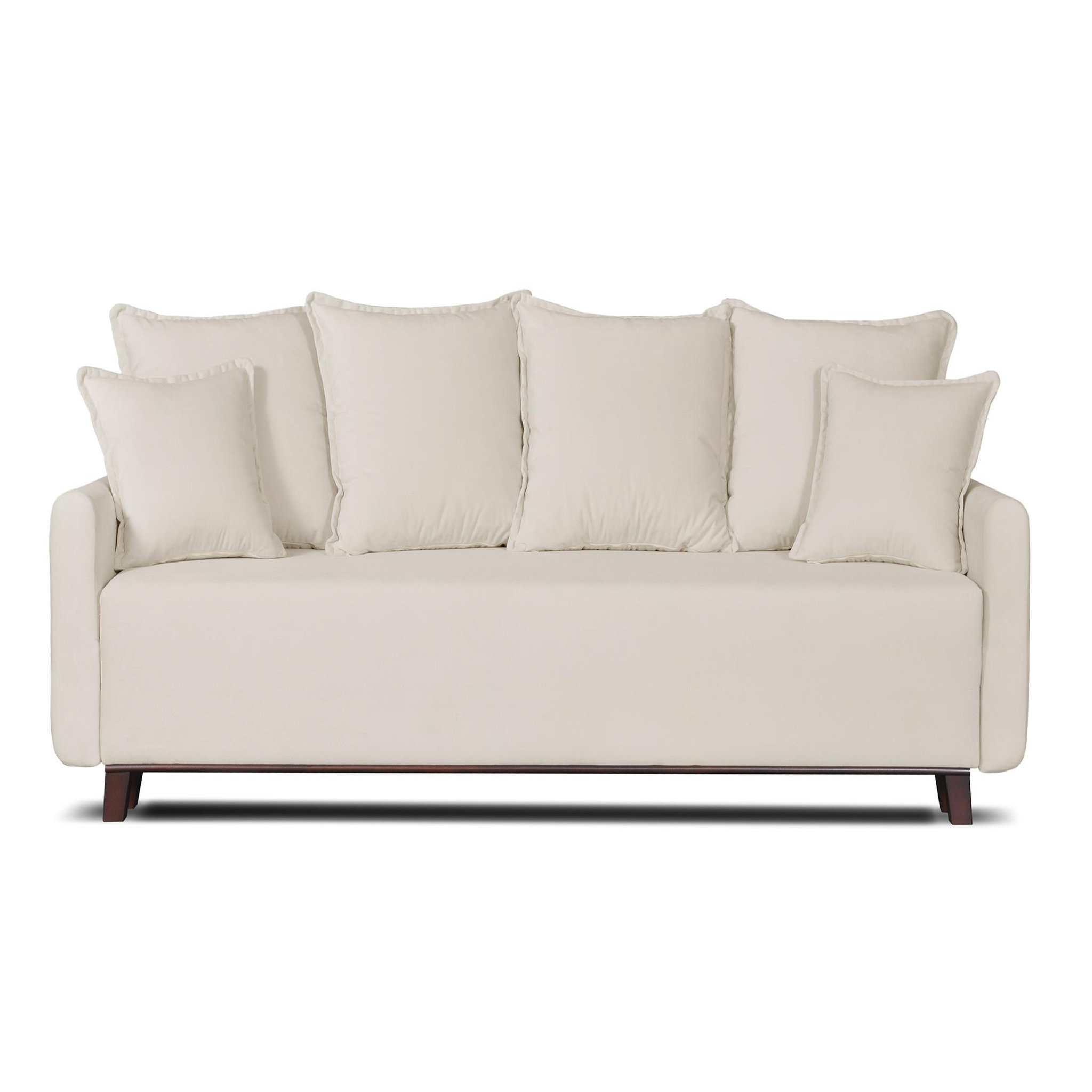 Voir la diapositive 1 : LISA DESIGN Apia - canapé 3 places - convertible avec coffre - en velours