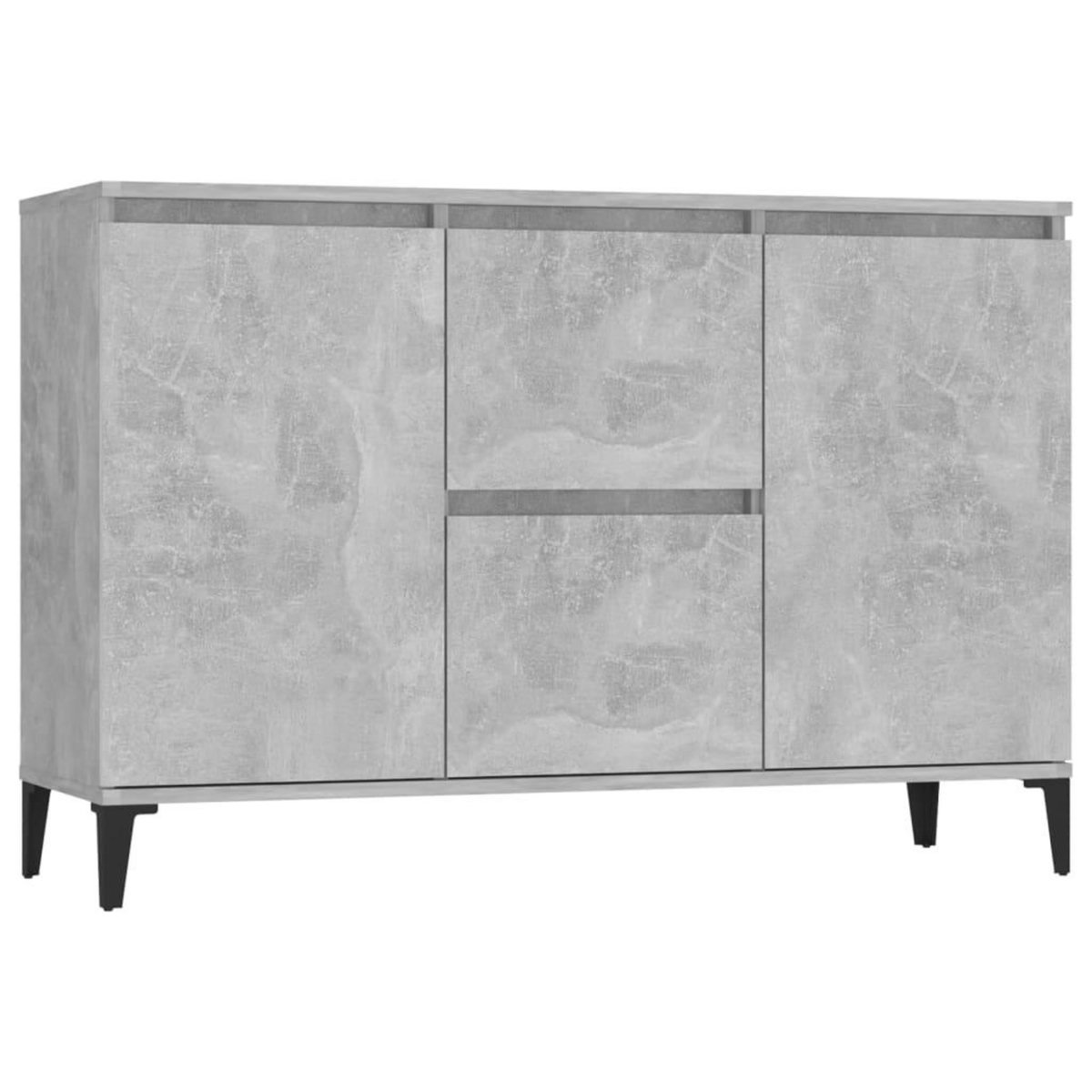 VIDAXL Buffet gris beton 104x35x70 cm bois d'ingenierie