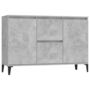 Voir la diapositive 2 : VIDAXL Buffet gris beton 104x35x70 cm bois d'ingenierie