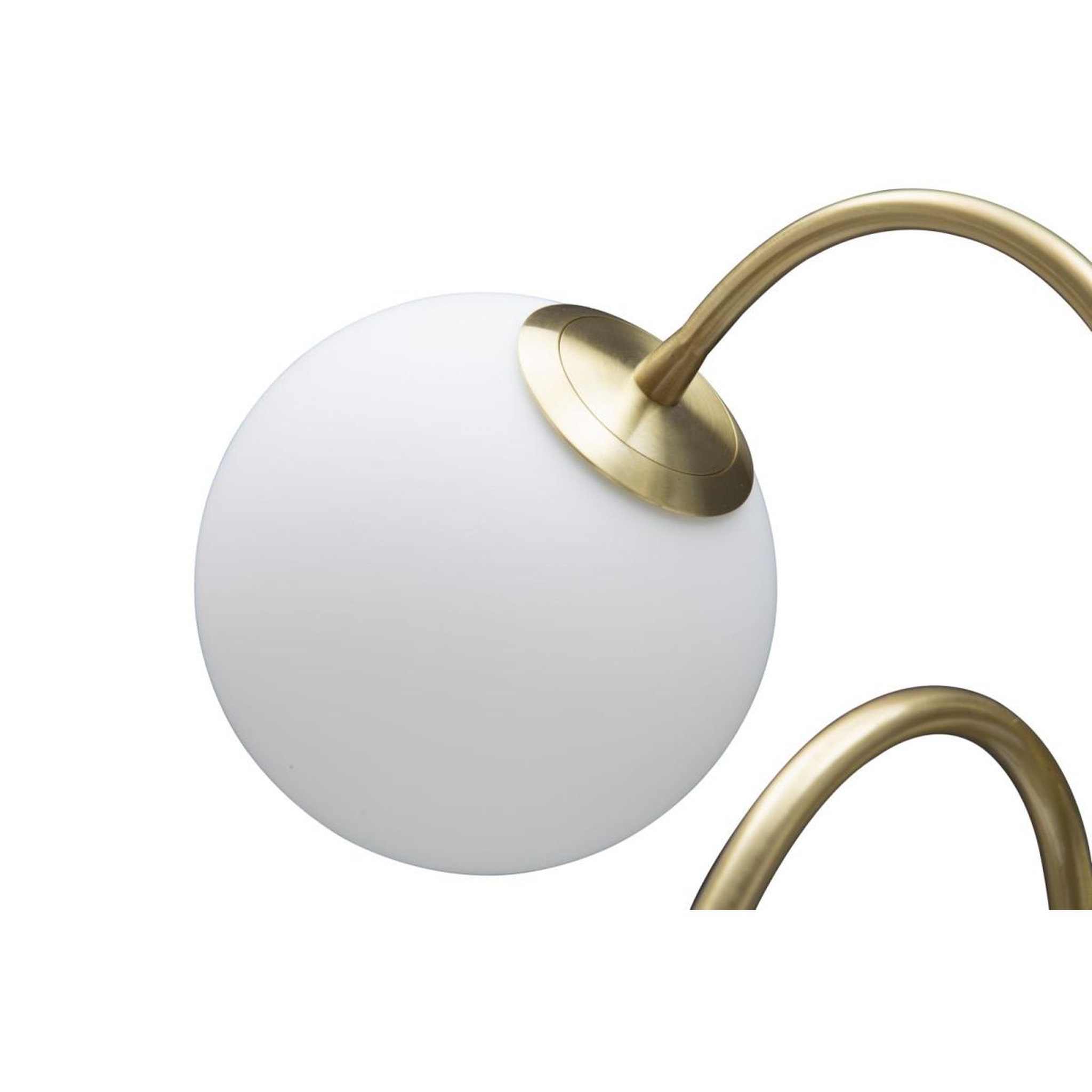 Voir la diapositive 5 : Paris Prix Lampe à poser design 4 sphères  glamy  74cm blanc & or