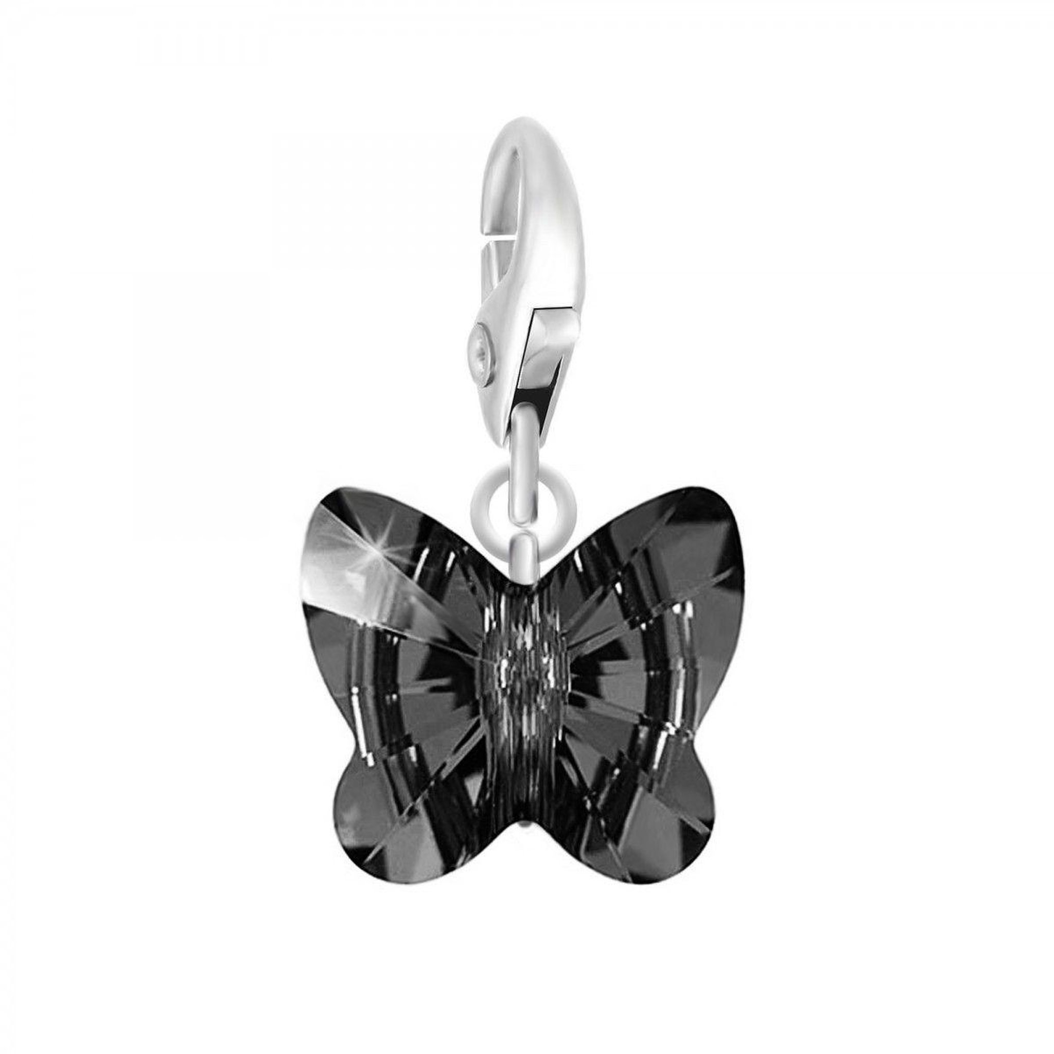 SC CRYSTAL Charm papillon noir SC Crystal orné de Cristaux scintillants