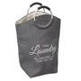Voir la diapositive 1 : FIVE Panier à Linge en Velours  Trio  60cm Gris