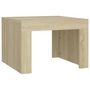 Voir la diapositive 2 : VIDAXL Table basse Chene sonoma 50x50x35 cm Bois d'ingenierie