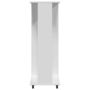 Voir la diapositive 5 : VIDAXL Garde-robe avec roues blanc 102x38x110 cm bois d'ingenierie