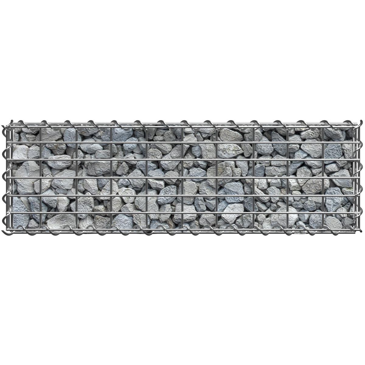 tectake Gabion rectangulaire gris 100 x 30 x 30 cm
